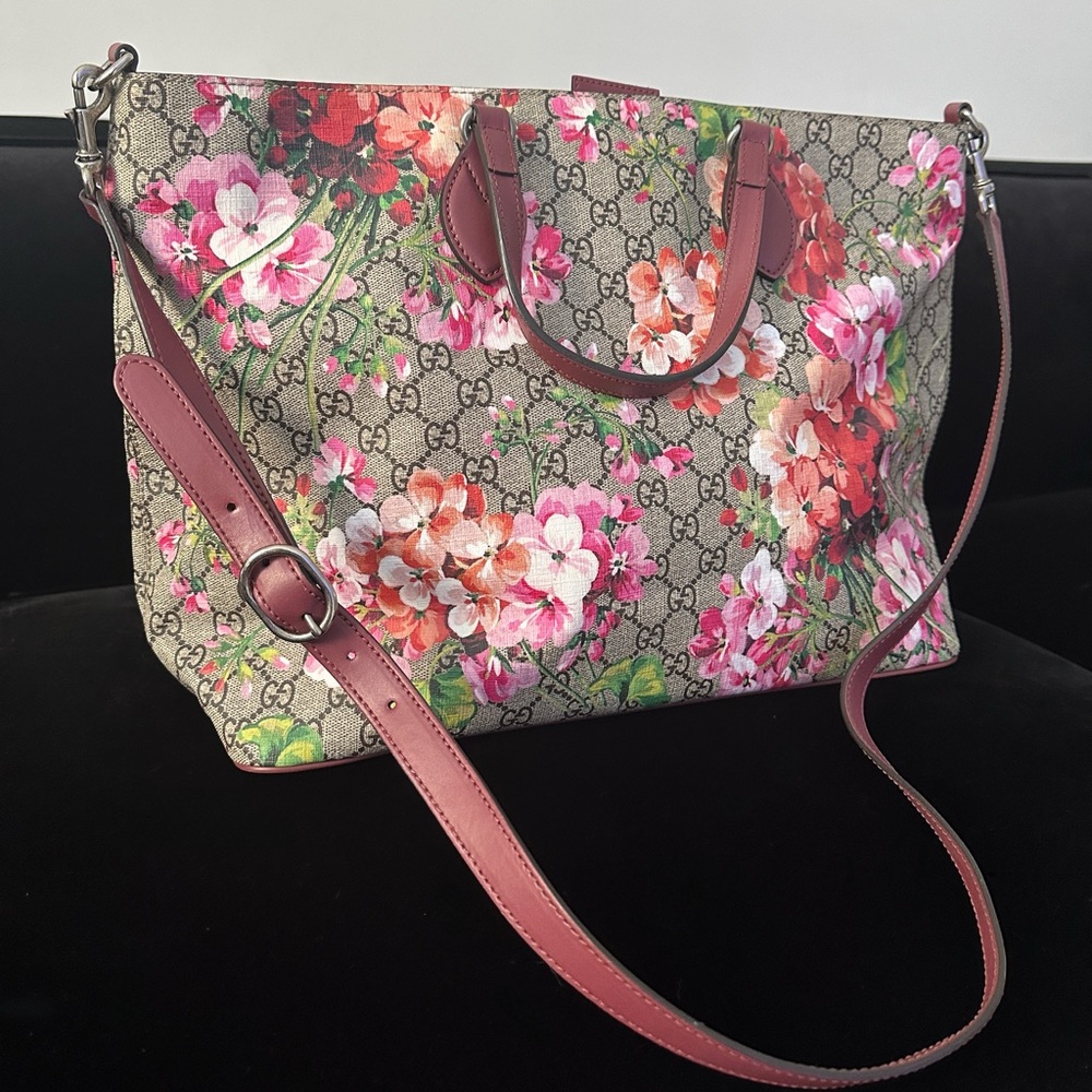 GG Gucci Bloom Canvas Tote